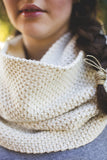 Two Color Seedstitch Infinity Scarf - Unisex