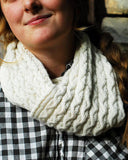 8 Cable Baby Alpaca Scarf