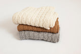 8 Cable Baby Alpaca Scarf
