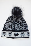 Black Sheep Hat with Pom