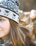 Black Sheep Hat with Pom